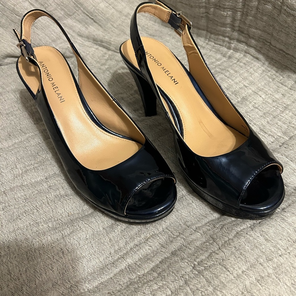 Antonio Melani sling back platforms